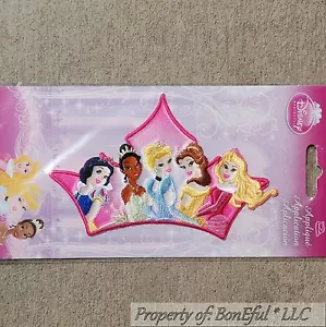 BonEful Boutique Disney Princesa Vestido Corona Nuevo Tela Planchado Apliques de Disfraz - Imagen 1 de 6