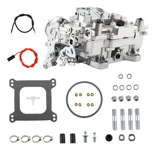 750 CFM Carburetor Kit 4-Barrel for 1411 Carburetor Carb 4 Barrel Electric Choke - Foto 1 di 12