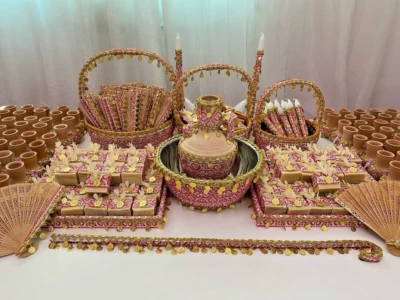 توزيعات الحنة للحفلات الاردنية والفلسطينية Distribuciones de henna bordada Foto 1 de 3