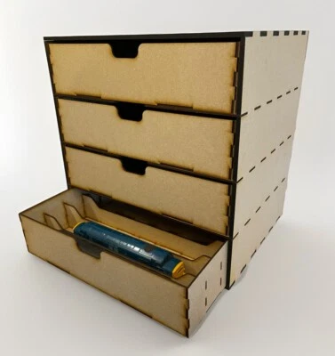 Storage Drawers For OO Gauge Model Railway Trains and carriages. 381mm X 304mm - Image 1 of 3
