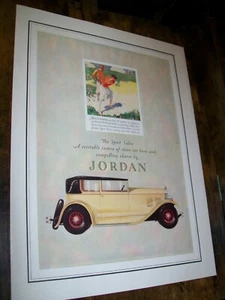 1927 Jordan Sport Salon large-mag car ad-woman golfer-"all outdoors is calling" - Picture 1 of 1