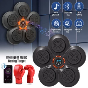 Music Boxing Machine, Smart Bluetooth Wall Boxing Punching Pad 9 Modes w/ Gloves - Picture 1 of 19