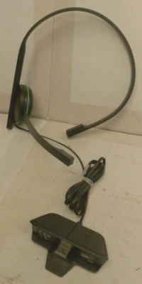 Microsoft XBox 360 Wired Mono Gaming Headset Model 1564 - Black with Mic - Used - Image 1 of 4