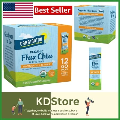 Versátiles paquetes de chía de lino orgánico - Paquete de 12 nutrición saludable sobre la marcha Foto 1 de 4