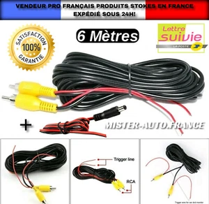 RCA 6m Waterproof Video Signal Cable Retreat Camera ✅ Car+Detection Wire+ - Picture 1 of 11