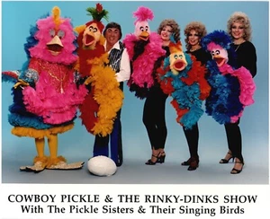 COWBOY PICKLE & RINKY-DINKS SHOW.WITH PICKLE SISTERS.VTG 10"x8" PROMO PHOTO*EH2 - Picture 1 of 1