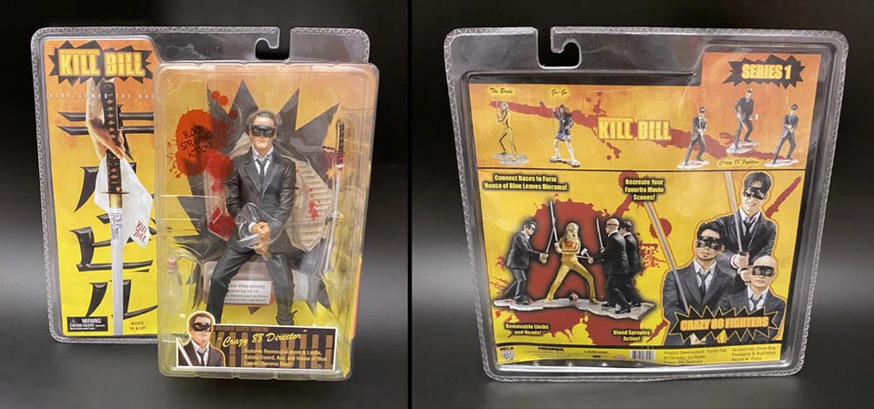 NECA SDCC 2004 Kill Bill Crazy 88 Director Quentin Tarantino Pulverización de Sangre Nuevo en Paquete Foto 1 de 1