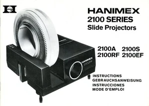 Bedienungsanleitung HANIMEX 2100 A / S / RF / EF Dia Projektor Manual (Y5438 - Bild 1 von 1