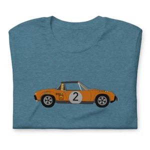 Porsche 914 mit Racing Livery Unisex T-Shirt - Bild 1 von 21