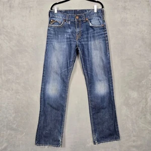 Silver Jeans Men 33x34 Grayson Straight grunge Distressed Denim 925 Series FLAWS - Picture 1 of 14