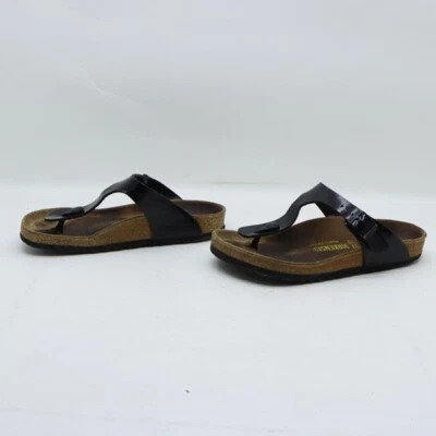 BIRKENSTOCK GIZEH D'Occasion Taille EU 37 (Cod.CS2301) En Microfibre Noires - Photo 1/4