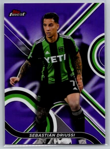 Sebastian Driussi 2022 Topps Finest MLS Purple Refractor /150 #4 Austin FC - Picture 1 of 2