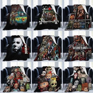 NEW 3D Horror Movie Characters Sofa Bed Blanket Flannel Soft Throw Xmas Gifts - Picture 1 of 53