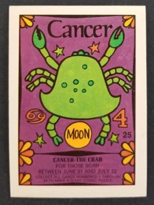 Cancer 1969 The Crab Zodiac Sign Donruss Card #25 (NM) - Picture 1 of 2