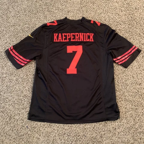 Nike On Field 49ers Colin Kaepernick Mens Jersey Black Size M Medium Stitched Cover