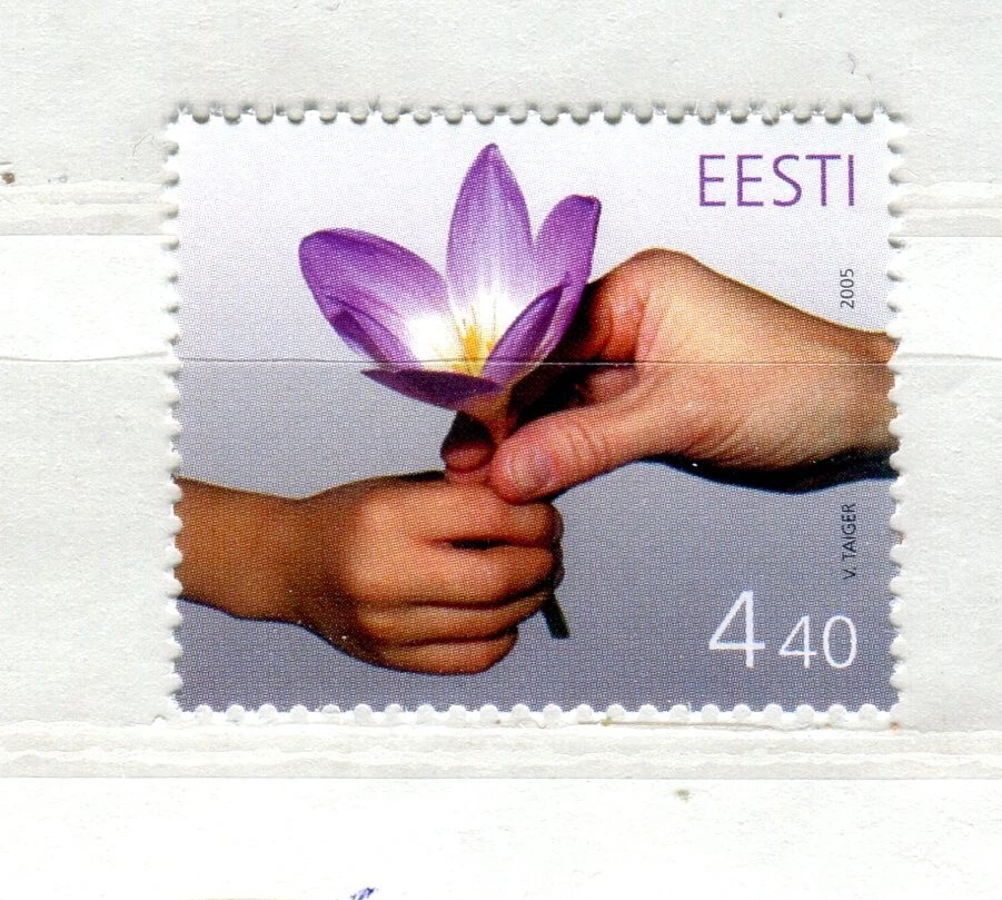 EST_319- 2005 Estonia Día de la Madre Flores FLORA MNH Foto 1 de 1