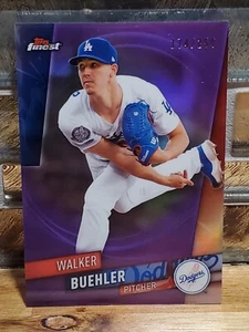 2019 Topps Finest Walker Buehler PURPLE Refractor 2nd year! card #7 serial /250 - Picture 1 of 2