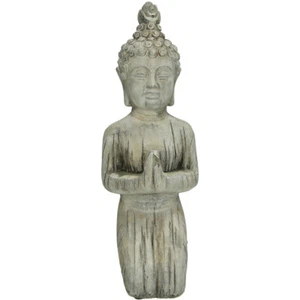 Buddha Indonesische Statue Steinguss Deko schwer 32 cm - Bild 1 von 4