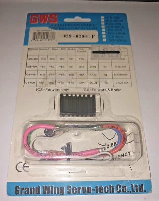 GWS RC Speed Controler ICS-600H F - Image 1 of 2