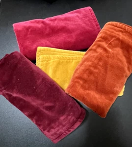SET OF 4 Pottery Barn Washed Velvet Solid Pillow Cover 20”x 20” Cotton - Picture 1 of 21
