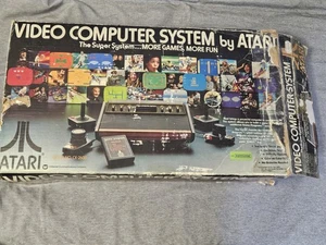 Vintage Atari 2600 Video Computer System Console CX-2600 Box 2 Joysticks Paddles - Picture 1 of 19