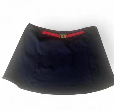 Falda para mujer Lauren Ralph Lauren Beach Club sólida cintura alta negra talla grande Foto 1 de 4