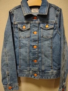 NeW ! NWOT J.Crew Crewcuts GIRLS Sz 8 - 9 Denim JACKET Blue AY190 Cowboy FREE SH - Picture 1 of 4
