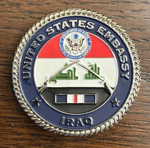 USMC MARINE SECURITY GUARD DETACHMENT CHALLENGE COIN - US EMBASSY IRAQ NEW - Picture 1 of 2