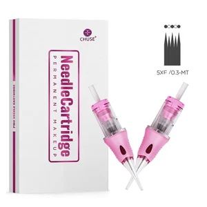 Tattoo Nadeln 5XF 0.30 Permanent Makeup Liniearbeit Haarstriche Augenbraue Nadel - Bild 1 von 13