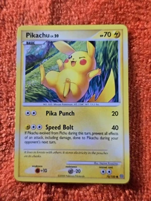 2008 Pokemon Diamond and Pearl Stormfront #70 Pikachu, C, NF/H, cd15 - Image 1 of 3