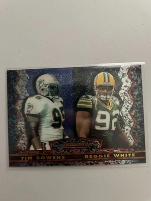 1994 Topps Stadium Club - Tim Bowens/Reggie White - Bowmans Best - Image 1 of 2
