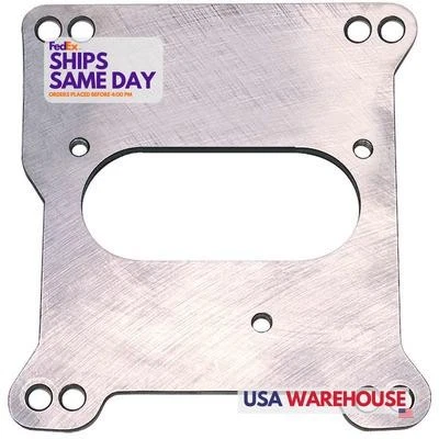 Trans-Dapt 2210, One Natural Steel Sbc Tbi Holley Adapter Open Center Performanc - Image 1 of 4