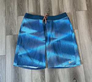 Nike Hombres Talla 36x10 Vapor Elastizado Boardshorts Baúl de Natación Azul Mezcla de Poliéster - Imagen 1 de 9