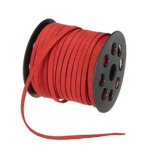 Flache Lederspitze, 5 mm Kunstlederband zur Herstellung Halskette Armband1478 - Bild 1 von 6