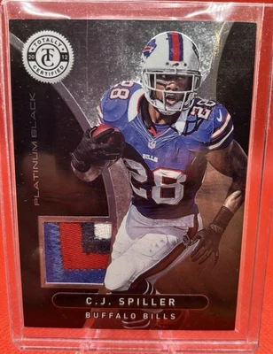2012 Totally Certified Platinum Black Relic C.J. Spiller 1/1  - Image 1 of 2