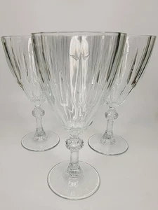 C9N12 von Cellini Weinglas Kristall vertikale Schliffe strukturierter Kugelstiel 4er Set - Bild 1 von 5