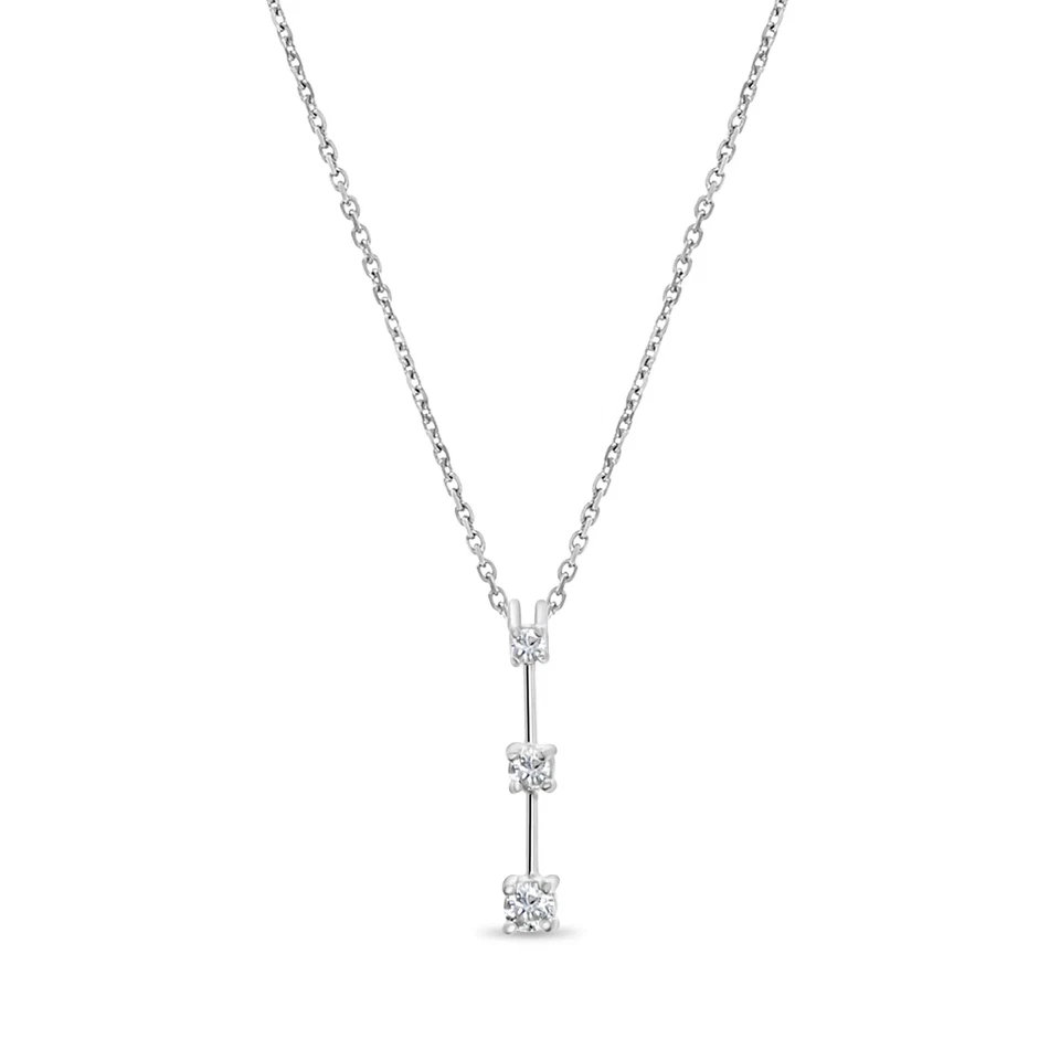Past Present Future Diamond Necklace - Image 1 of 4