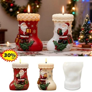 Christmas Stocking Aromatherapy Mold | Christmas Candle Silicone Mold O-rnaments - Picture 1 of 10