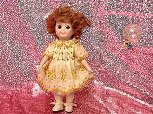 Vintage Googly Eye Girl Puppe 11" groß Reproduktion - Bild 1 von 18