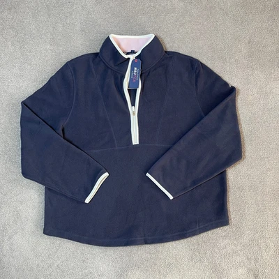 Nautica Nautex 1/4 Zip Soft Navy Warm Fleece Long Sleeve Women's XXL  - Image 1 of 4