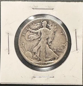 1917 Silver 50C Liberty Walking Half Dollar - Second Year of Mintage - Picture 1 of 2