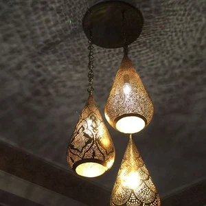 Lampada a sospensione marocchina lampada a sospensione antica lampada da soffitto vintage - Foto 1 di 3