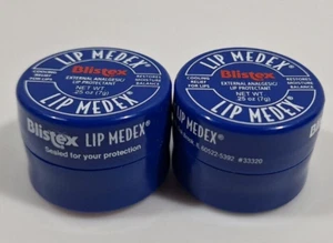 Blistex Lip Medex Cooling Relief for Sore Lips & Moisture 0.25 oz 2 Pack Chapped - Bild 1 von 7