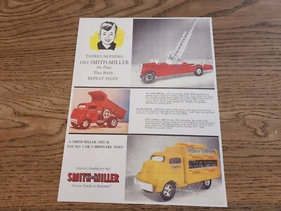 SMITH MILLER MIC DIECAST TRUCKS SALES BROCHURE PAMPHLET 1955 - COMBINE SHIPPING - Image 1 of 2
