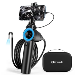 6MM Endoscope 4-Way 360° Articulating Borescope Mechanics Inspection Camera - Picture 1 of 20