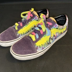 Vans Mysterioso Schnürschuhe Turnschuhe lila Wildleder Batik Skateschuhe niedrig M 9,5 - Bild 1 von 7