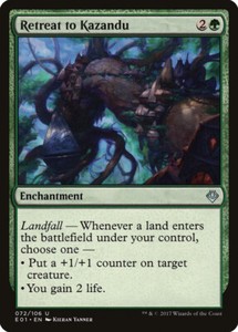 Retreat to Kazandu Archenemy: Nicol Bolas NM Green Uncommon MTG CARD ABUGames