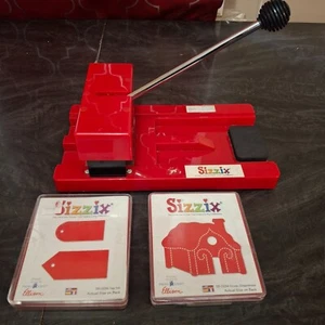 Sizzix Die Cutter Machine Press w/ Dies Tag Set House Provo-Craft - Picture 1 of 8