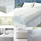 10cm Microfiber Luxury Hotel Quality Soft Thick Mattress Topper Pad Protector 4"