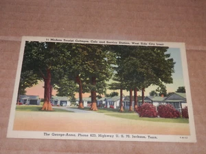 JACKSON TN - POSTAL ERA 1930-1950 - GEORGE-ANNA - CABAÑAS TURÍSTICAS MODERNAS - Imagen 1 de 2